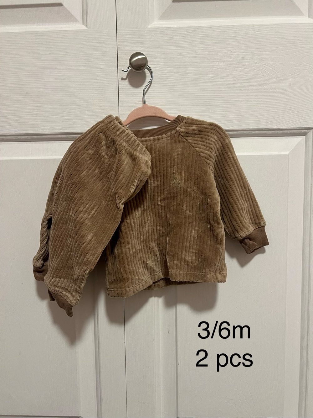 GAP Corduroy Two-Piece Sweatshirt & Pants Set - Brown